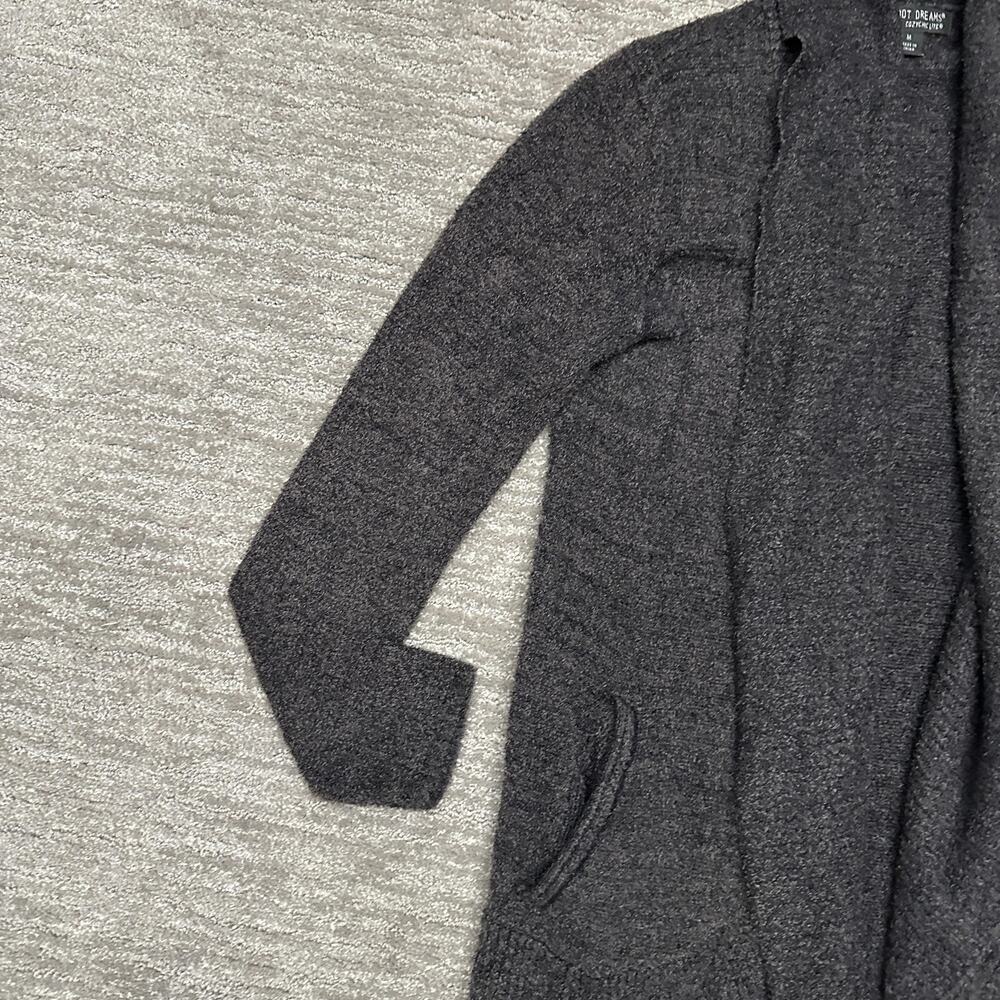 Barefoot Dreams Cardigan Womens Medium Gray CozyChic Lite Open Front Pockets - Picture 2 of 13
